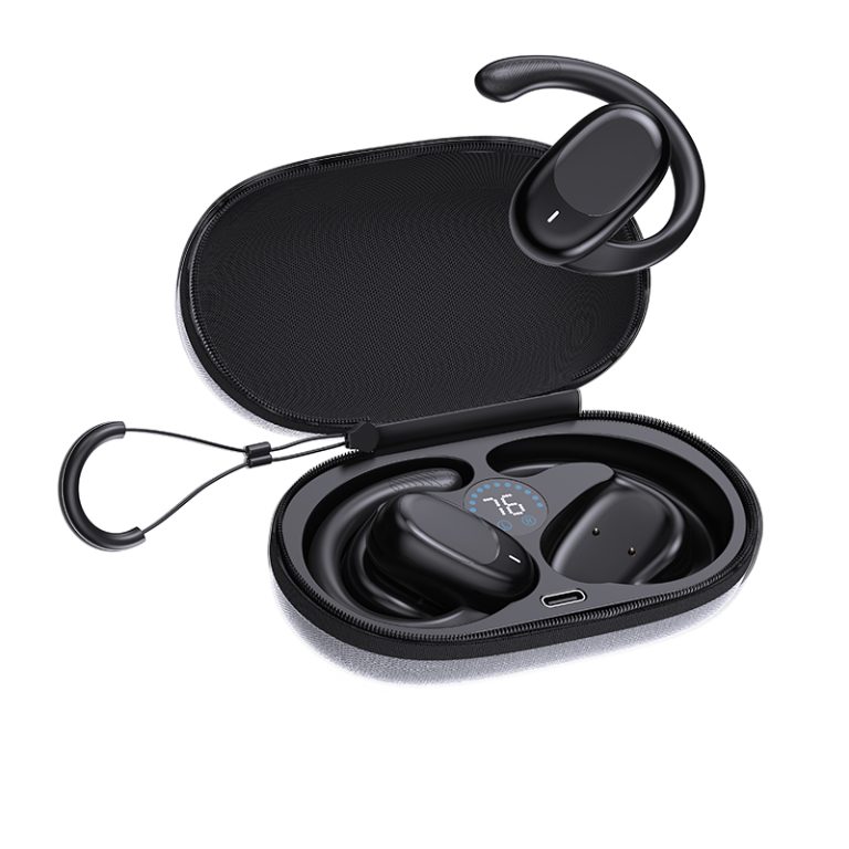 Long Lasting Battery Life TWS Earbuds With Earhook (3)