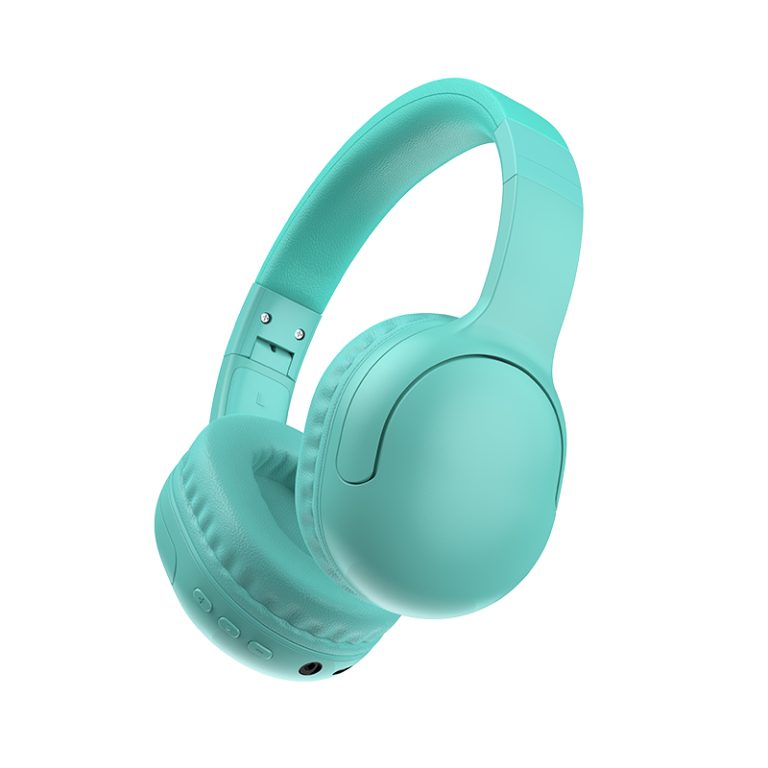 New Colorful Solid On-ear Design Key Control Children Headphone with Microphone (4)