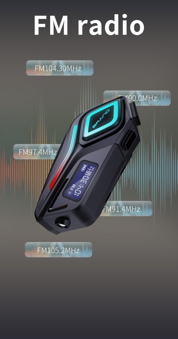 FM Radio Helmet Bluetooth Headset