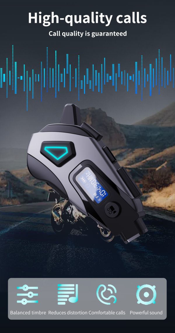 Helmet Headset Pro with FM and Turn Signals