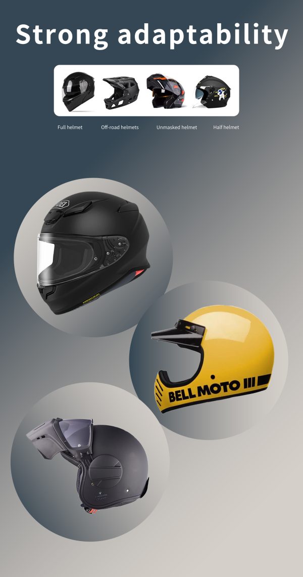 40-Hour Bluetooth Headset for Helmets