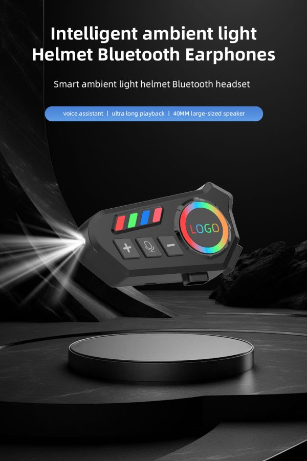 40-Hour Bluetooth Headset for Helmets