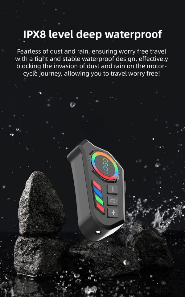 40-Hour Bluetooth Headset for Helmets