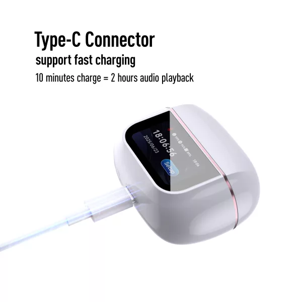 Touch screen noise-canceling bluetooth headphone