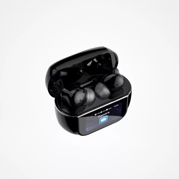 Touch screen noise-canceling bluetooth headphone