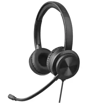 ANC USB Call Center Headset with Dual‑mic Noise‑Cancelling Microphone