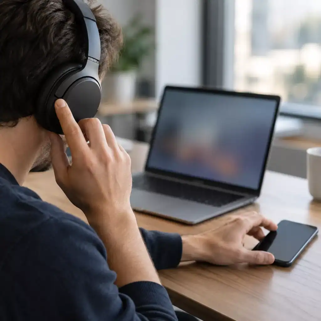 How to Test Call Switching When Headphones Are Connected to Two Devices